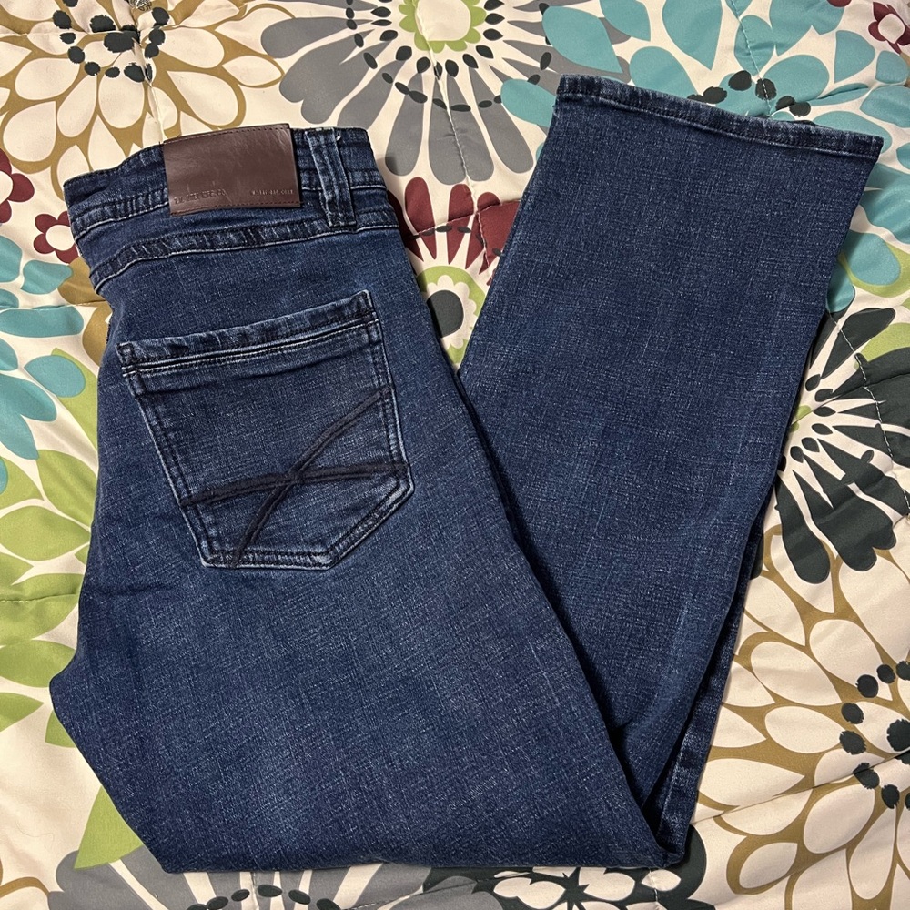 Men's Slim Bootcut Jeans in Dark Blue TK Axel 34 X 30